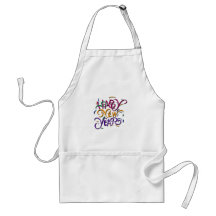 Happy New Year Colour Apron