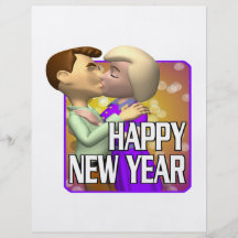 Happy New Year Couple Full Color Flyer