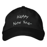 Happy New Year Embroidered Cap embroidered hats
