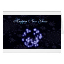 Happy New Year Greeting Card