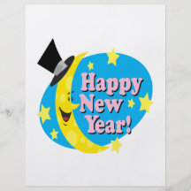 Happy New Year Moon Full Color Flyer