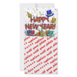 Happy New Year Party Hats photo cards