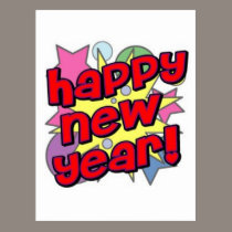 Happy New Year! postcards