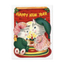 Happy New Year postcards