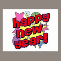 Happy New Year! postcards
