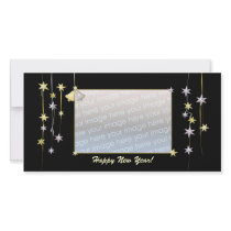 Happy New Year Stars Black
