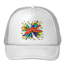 Happy New Year T-shirts, Beer Steins, Party Favour Mesh Hats
