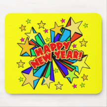 Happy New Year T-shirts, Beer Steins, Party Favour Mouse Pads