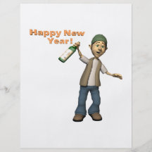 Happy New Year Toast Flyer Design