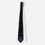 Happy New Years Blue Text Custom Ties