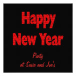 Happy New Years Party Personalized Invites
