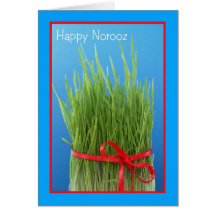 Happy Norooz Persian New Year Card -- Wheat Grass