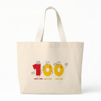 Happy Number 100 Canvas Bags