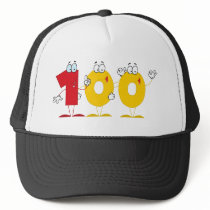 Happy Number 100 Mesh Hat