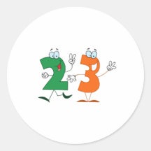 Happy Number 23 Sticker