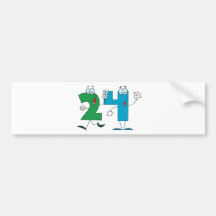 Happy Number 24 Bumper Sticker