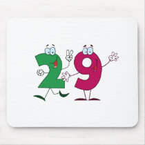 Happy Number 29 Mousepad