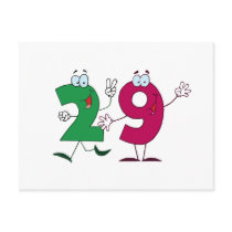 Happy Number 29 Postcard