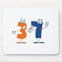 Happy Number 37 Mouse Pad