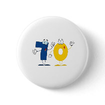 Happy Number 70 Pin