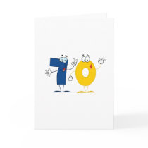 Happy Number 70 Greeting Card