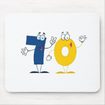 Happy Number 70 Mousepad