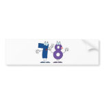 Happy Number 78 Bumper Stickers
