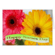 Happy Nurses Day Daises Greeting Card