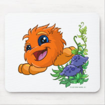 Happy orange JubJub in Neopia Central mousepads