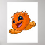 Happy orange JubJub posters