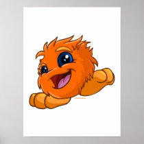 Happy orange JubJub posters
