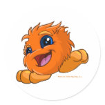 Happy orange JubJub stickers