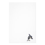 happy orca killer whale stationery
