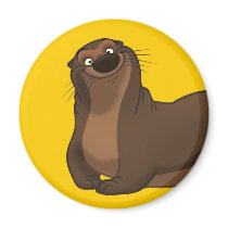 Happy Otter Magnet