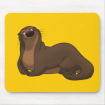 Happy Otter Mousepad