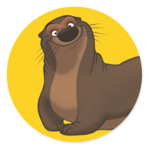 Happy Otter Stickers