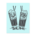 Happy Pair of Sodas postcards