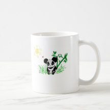 Happy Panda Bamboo Coffee Mug