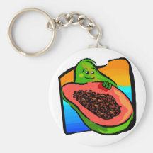 Happy Papaya Keychains