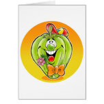 Happy Paprika with background Cards