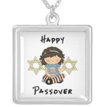 Happy Passover Girl Pendant