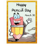 Happy Pencil Day March 30 t-shirts