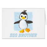 Happy Penguin Big Brother Greeting Card