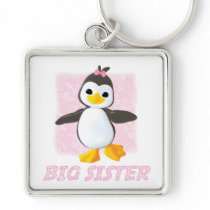 Happy Penguin Big Sister Keychains