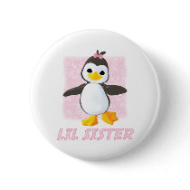 Happy Penguin Little Sister Pins