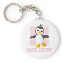 Happy Penguin Middle Sister Key Chain