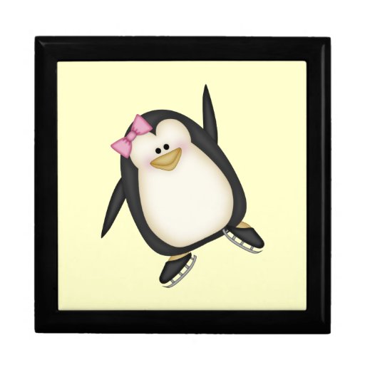 Happy Penguin Trinket Boxes