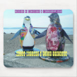 Happy Penguins at the Beach Mouse Pad