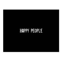 Happy people post card