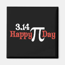 Happy Pi Day 3.14 - March 14th Fridge Magnets